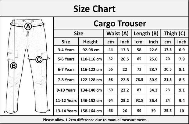 A2Z 4 Kids Boys Active Cargo Trousers Elasticated Waist Slim Fit Joggers Pants