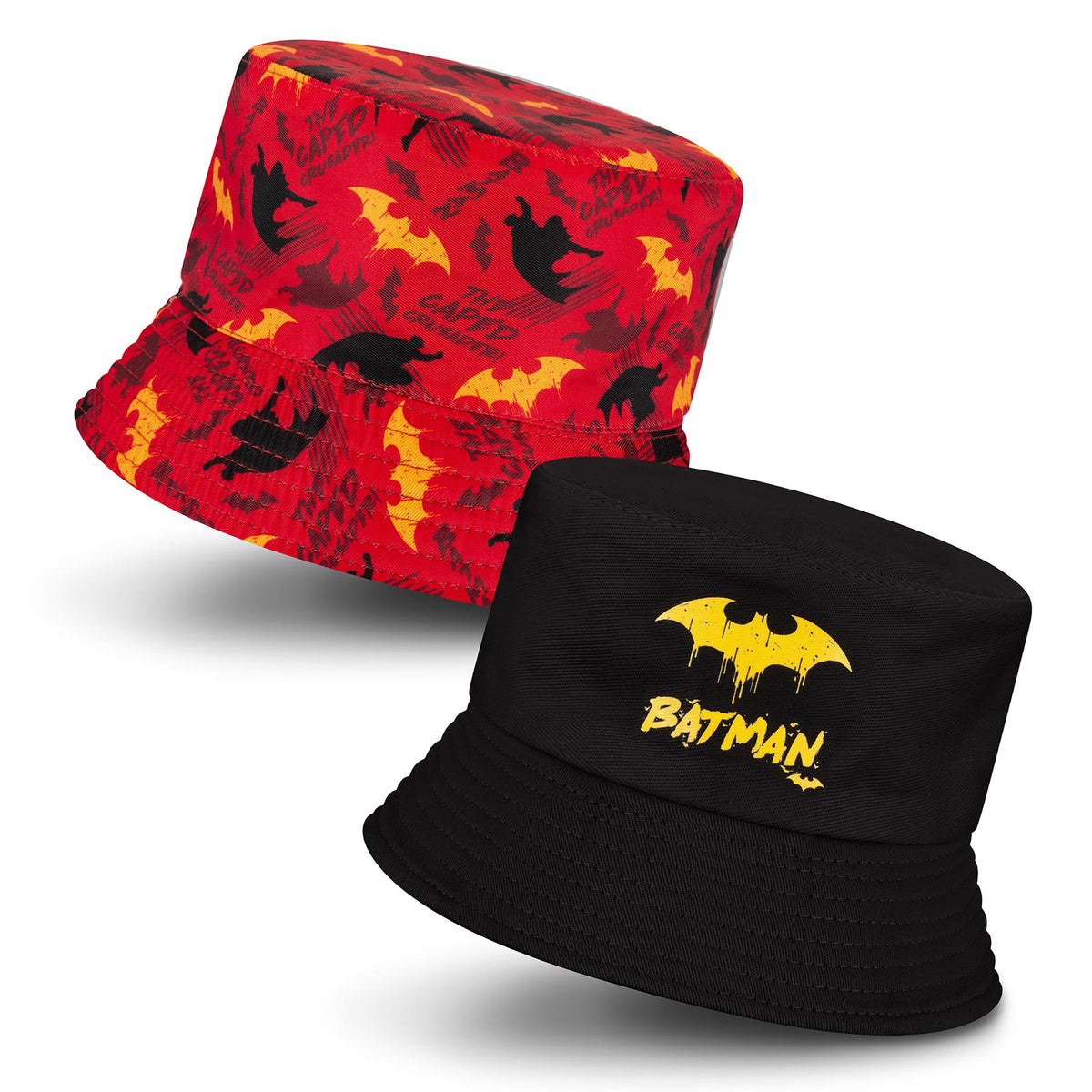 Kids Character Batman Reversible Bucket Hat Festival Beach Sun Hat