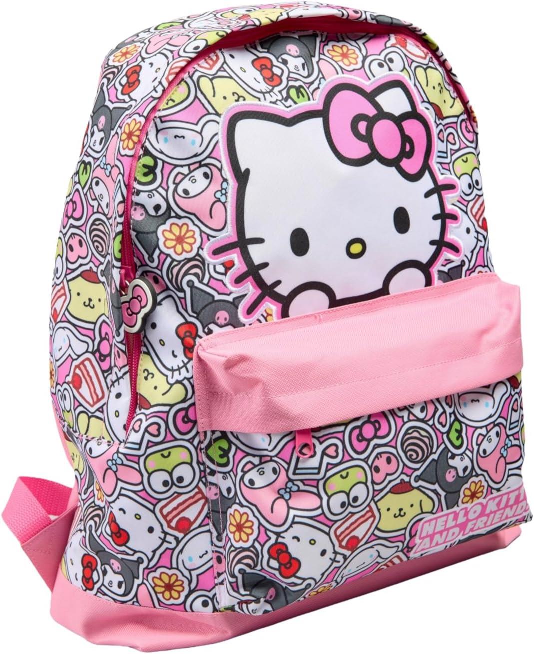 Hello Kitty and Friends Kids Backpack Officially Licensed Sanrio Zip School Bag