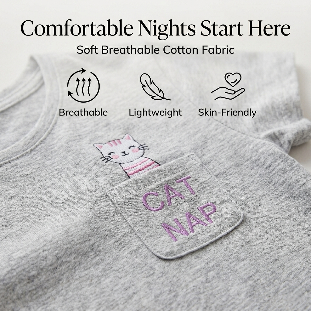A2Z 4 Kids Girls Short Sleeve Pyjamas Set 2 Piece Comfortable Sleepwear Set