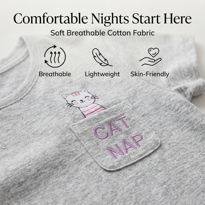 A2Z 4 Kids Girls Short Sleeve Pyjamas Set 2 Piece Comfortable Sleepwear Set