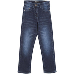 Kids Girls Relaxed Straight Fit Boot Cut Jeans For Teens Stretchy Jeans