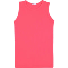 Girls Ribbed Vest  Kids Stylish Top Fashion T Shirt Age 5 6 7 8 9 10 11 12 13 Yr