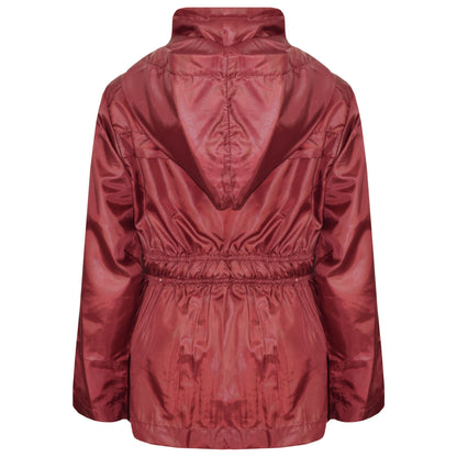 A2Z 4 Kids Unisex Raincoat Jackets Wine Windbreaker Waterproof Parka Shower Resistant Hooded Raincoat Childrens Girls Boys Age 5 6 7 8 9 10 11 12 13 Years