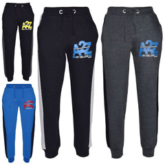 Kids Boys Girls Contrast Panel Tracksuit A2Z NY Deluxe Print Hoodie With Joggers