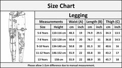 Kids Girls Legging Camo Floral Party Dance Fashion Pants Age 7-13 Years