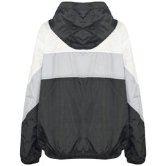 A2Z 4 Kids Windbreaker Black Waterproof Raincoat Jackets Contrast Panels Shower Resistant Lightweight Hooded Coat Girls Boys Age 5-13 Years - A2Z 4 Kids