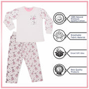 A2Z 4 Kids Girls Ballerina Print Children PJs 2 Piece Cotton Set Lounge Suit Nightwear Sleepwear Top Bottom Pyjamas Loungewear Dress Up Outfit Set Gifts for Children & Girls Age 2-13 Years - A2Z 4 Kids