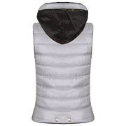 A2Z 4 Kids Girls Boys Sleeveless Hooded Silver Padded Quilted Puffer Bubble Gilet Bodywarmer Jackets For Unisex Age 5-13 Years