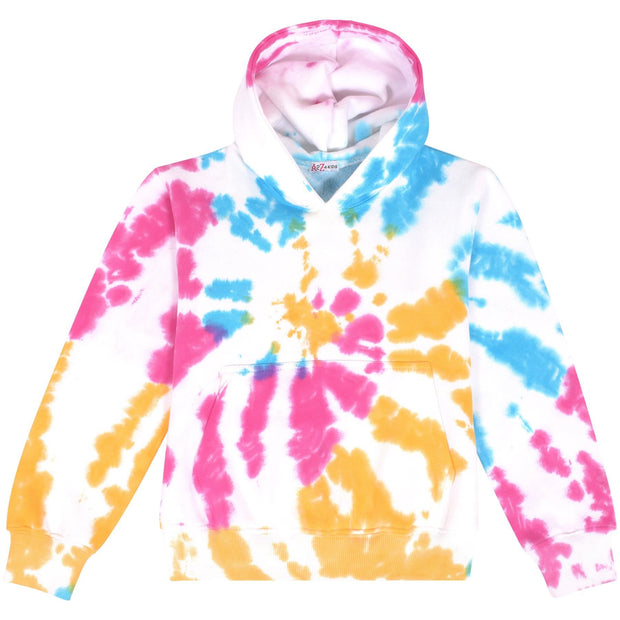 A2Z 4 Kids Girls Sweatshirt Tops Casual Tie Dye Multi Pullover Sweatshirt Fleece Hooded Jumper Coats New Age 5-6, 7-8, 9-10, 11-12 & 13 Years