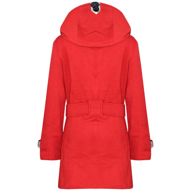 A2Z 4 Kids Kids Girls Parka Jacket Hooded Trench Coat Fashion Wool Blends Warm Padded Red Jacket Oversized Lapels Belted Cuffs Long Overcoat New Age 5 6 7 8 9 10 11 12 13 Years