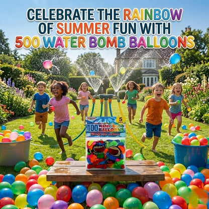 A2Z 100 Water Bomb Balloons Multipack Colourful Latex Water Balloons for Outdoor