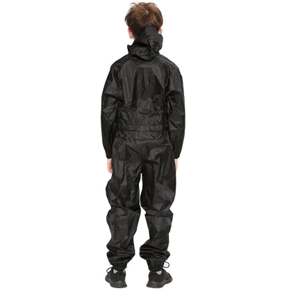 Girls Boys Raincoat Kids Puddle Suit All in One Waterproof Hooded Rainsuit