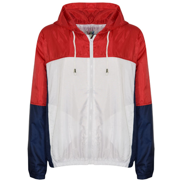 Kids Girls Boys Windbreaker Zipped Jackets Hooded Raincoats Age 5-13 Years