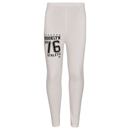 Girls Top Kids Designer's Brooklyn 76 Athletic T Shirt Top & Legging Set 7-13 Yr