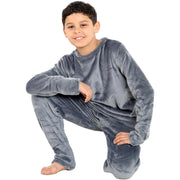 A2Z 4 Kids Childrens Warm Fleece twosie Crew Neck Pyjamas For Boys & Girls Sleepover 2 Piece Gift Set Age 5-6, 7-8, 9-10, 11-12 & 13 years