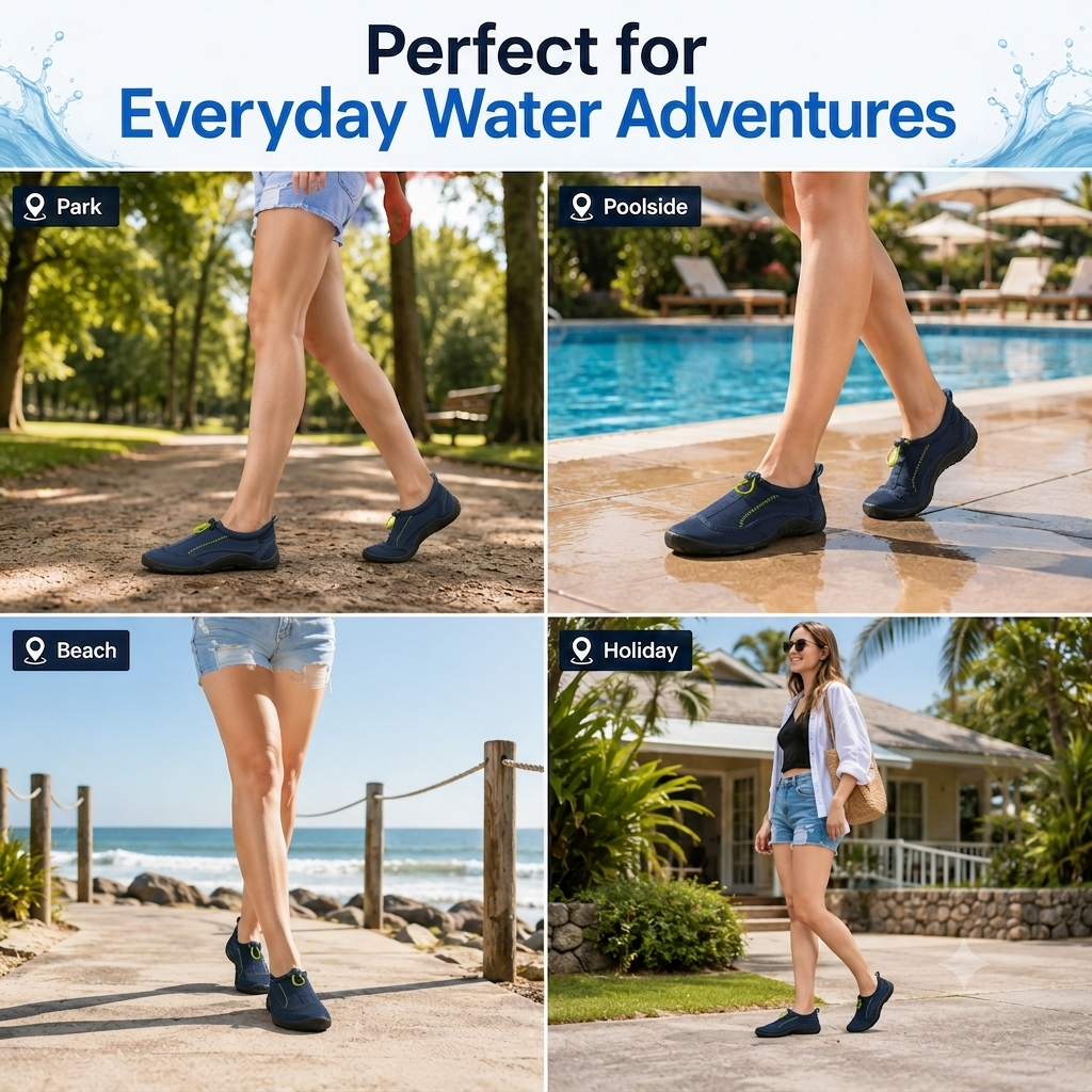 A2Z Ladies Aqua Swim Shoes Neoprene Water Beach Pool Footwear UK Sizes 3 to 6