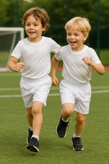A2Z 4 Kids Shadow Stripe PE Shorts Pack of 2 Football Gym Shorts Age 2-13 Years