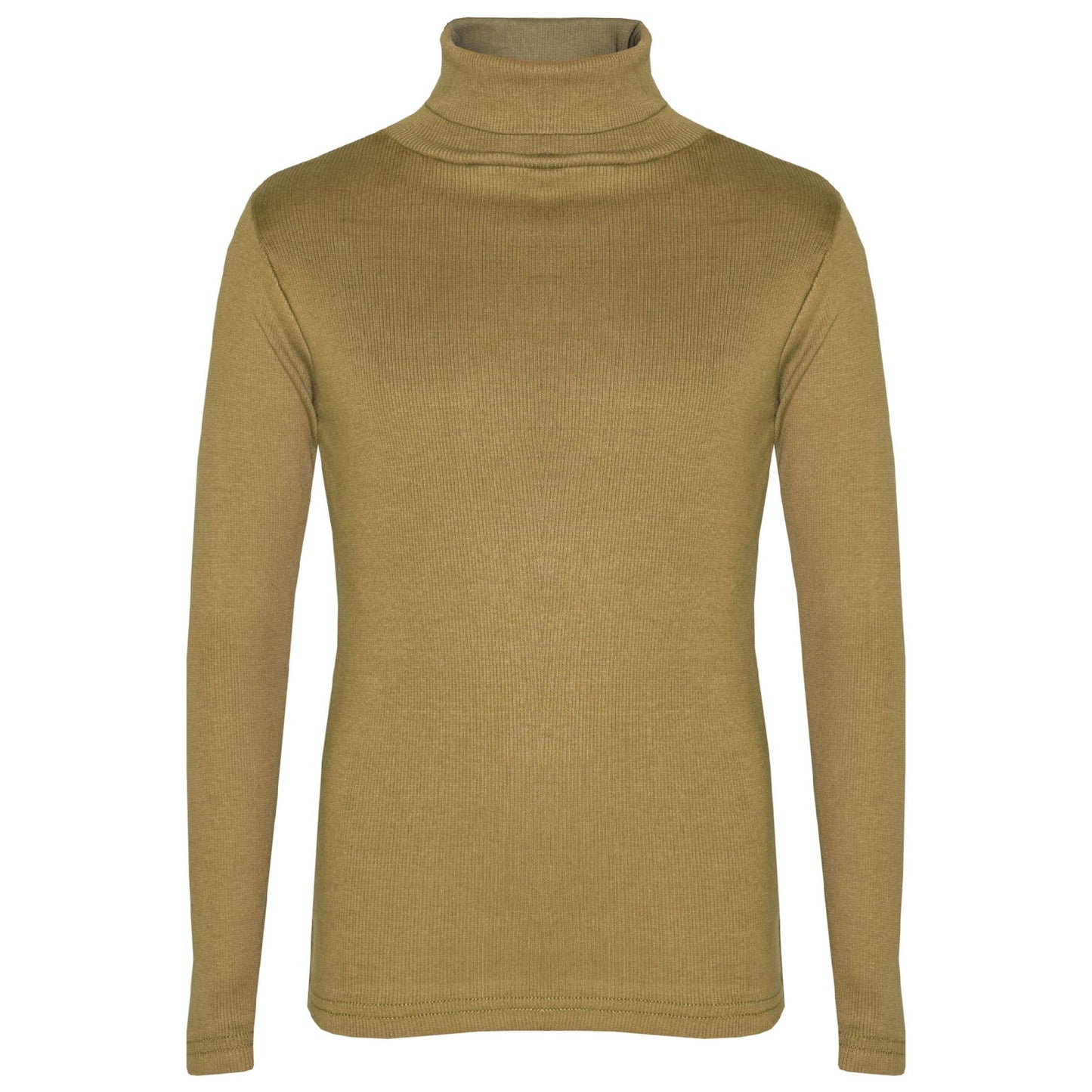 Kids Girls Polo Neck T Shirt Thick Cotton Turtleneck Jumper Long Sleeve Top 2-13