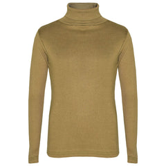 Kids Girls Polo Neck T Shirt Thick Cotton Turtleneck Jumper Long Sleeve Top 2-13