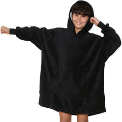 Kids Girls Boys Ultra Soft Oversized Hoodie Snuggle Plush Sherpa Fleece Lining