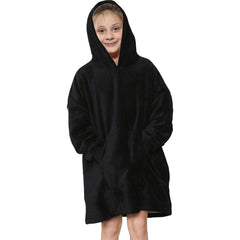 Kids Girls Boys Ultra Soft Oversized Hoodie Snuggle Plush Sherpa Fleece Lining