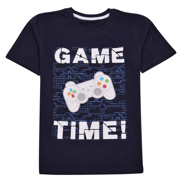 A2Z 4 Kids Game Time Navy Pyjama Set Contrast Colour PJS Matching Top Bottom Pyjamas Comfy Loungewear Dress Up Outfit Set Gifts for Children Girls & Boys Age 5-13 years - A2Z 4 Kids