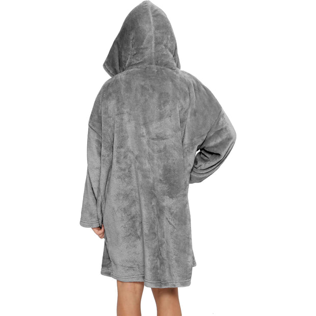 A2Z Unisex Mens Ladies Oversized Kangaroo Pocket Hooded Animal Wearable Blanket