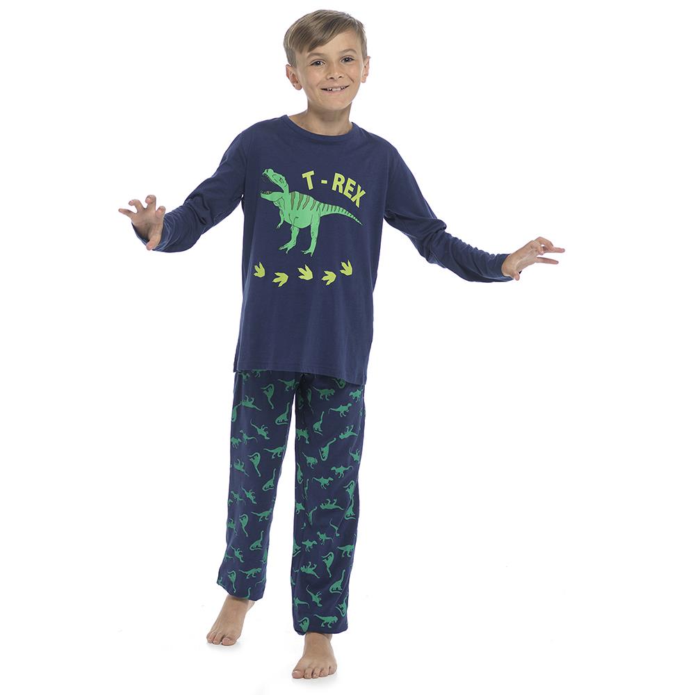 Kids Boys T Rex Pyjamas Children 2 Piece Comfortable Loungewear PJS Set 3-12 Yr