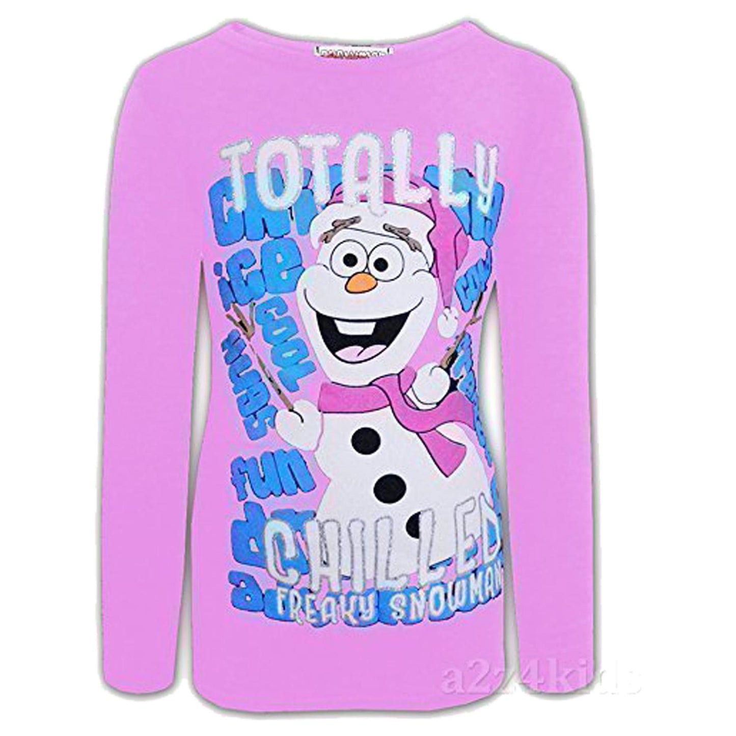 A2Z 4 Kids Girls Christmas Xmas T Shirt Totally Chilled Fashion Age 3-10 Yrs