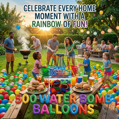 A2Z 100 Water Bomb Balloons Multipack Colourful Latex Water Balloons for Outdoor