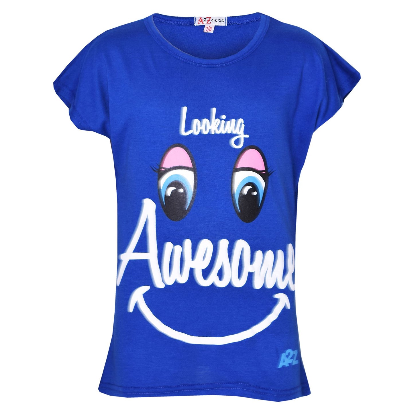 Girls Top Kids Designer's Looking Awesome Print Fashion T Shirt Top 5-13 Years