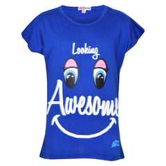 Girls Top Kids Designer's Looking Awesome Print Fashion T Shirt Top 5-13 Years