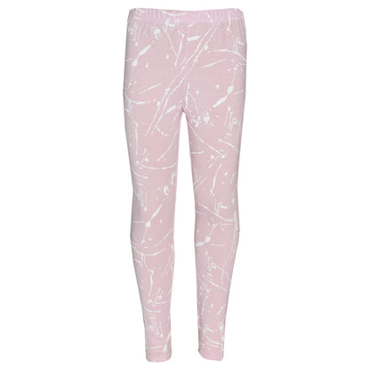 Girls Top Kids Splash Print Stylish Crop Top & Fashion Legging Set Age 7-13 Year