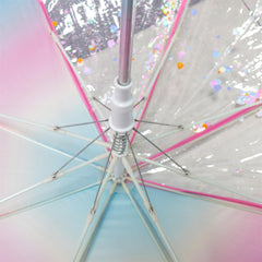 A2Z 4 Kids Stick Umbrella Rainbow Walking Umbrellas Wind Water Proof 95cm Brolly