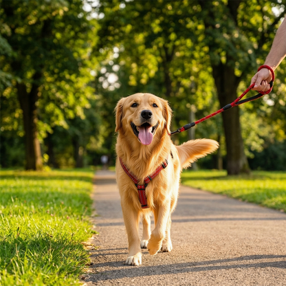 A2Z Dog Collar Harness And Lead Set Reflective Adjustable Walking Set