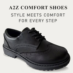 A2Z Girls Teens Ladies Brogue School University Office Lace Up PU Leather Shoes