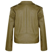 PU Leather Jacket Waterproof Girls Age 5-13 Years