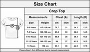 Kids Girls Crop Top Designer Floss Print Stylish Fashion T Shirt Tops 5-13 Years