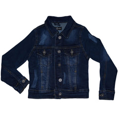 Kids Girls Denim Jackets Ripped Fashion Faded Jeans Jacket New Age 3-13 Years