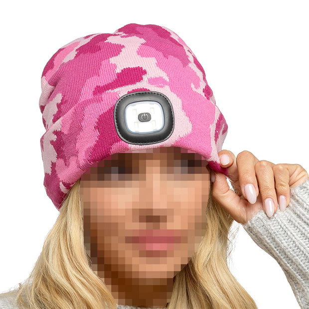 Ladies Hat Ribbed Lurex Knit Bobble Pom Pom Fleece Lining Winter Warm Cozy Hats