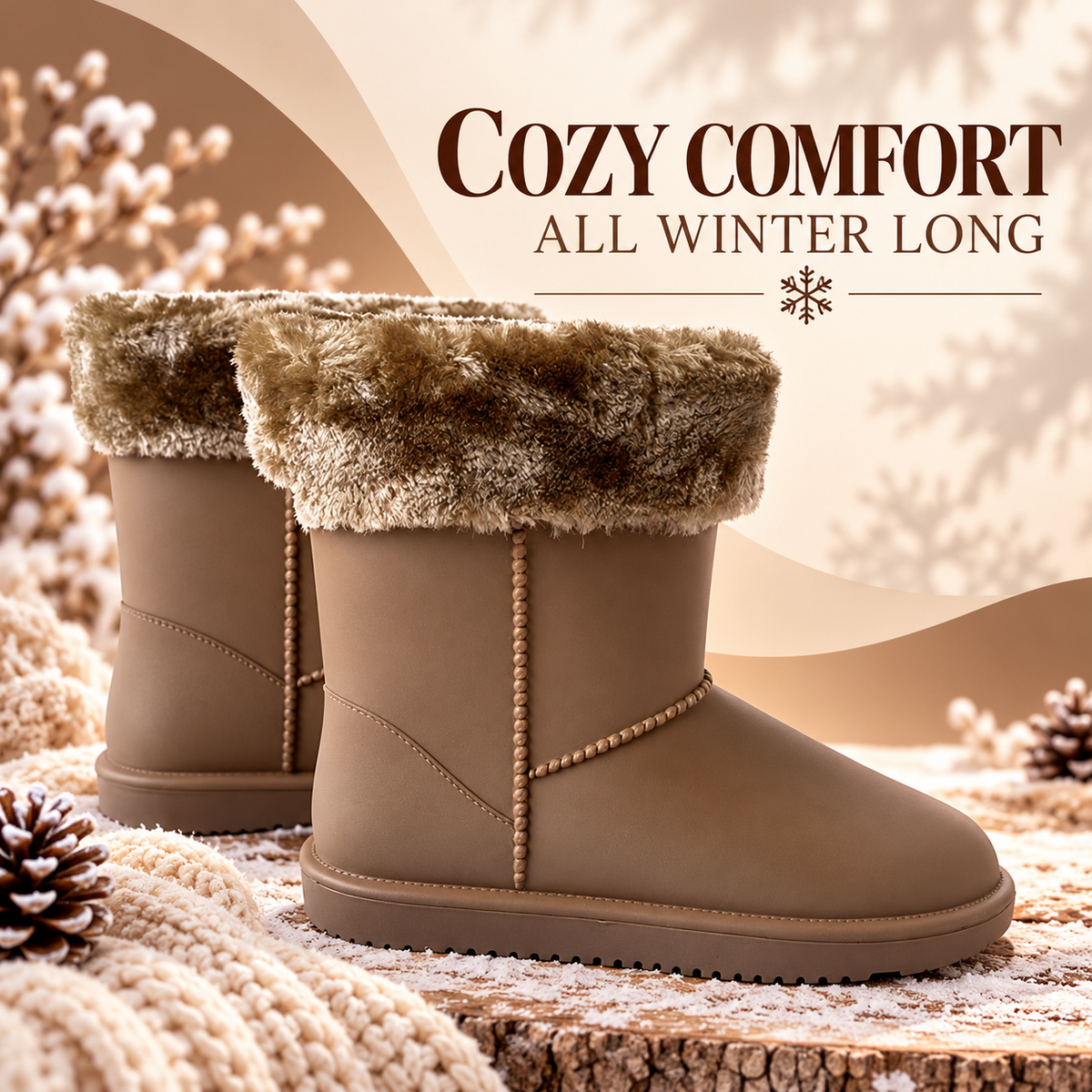 A2Z 4 KIDS Girls Ladies Faux Fur Lined Warm Winter Boots Waterproof Non Slip