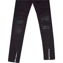 Kids Girls Stretchy Jeans Designer Ripped Drape Panel Denim Pant Trouser 5-13 Yr