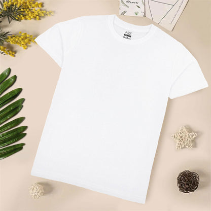 Kids Boys Girls Pack Of 3 T Shirts Plain Summer Fashion Soft Feel Tank Top Tees