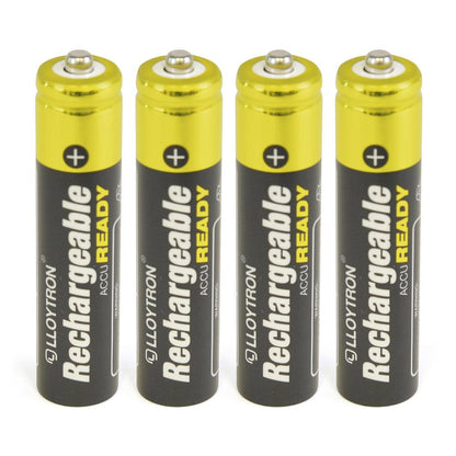A2Z NiMH Rechargeable AccuReady Battery 550mAh Lasts Long AAA Size Pack of 4