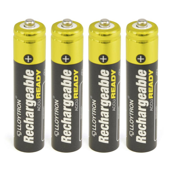 A2Z NiMH Rechargeable AccuReady Battery 550mAh Lasts Long AAA Size Pack of 4