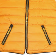 A2Z 4 Kids Kids Girls Boys Designer's Mustard Sleeveless Hooded Padded Quilted Puffer Bubble Gilet Bodywarmer Jackets New Age 5 6 7 8 9 10 11 12 13 Years