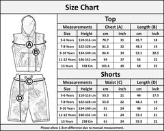 A2Z 4 Kids Girls Boys Hooded Zipper Top Shorts Set Sleeveless Summer Outfit