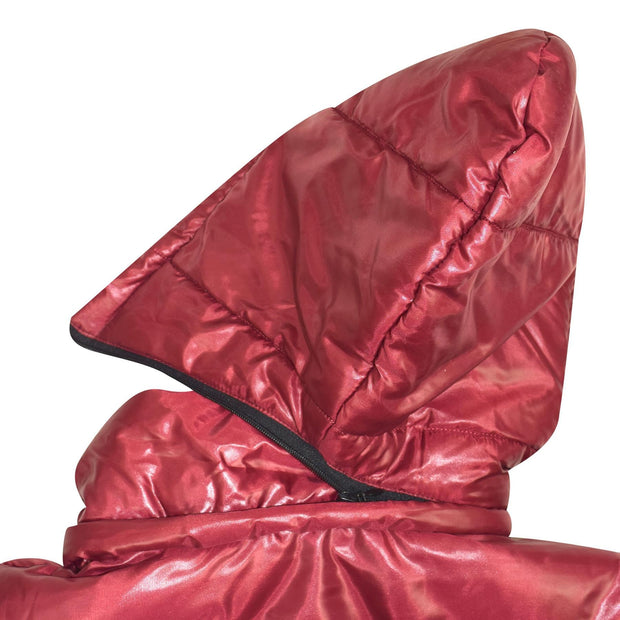 Girls Jackets Kids Reversible Cropped Hooded Padded Puffer Jacket Coat 5-13 Year
