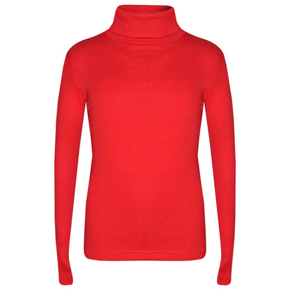 Kids Girls Polo Neck T Shirt Thick Cotton Turtleneck Jumper Long Sleeve Top 2-109